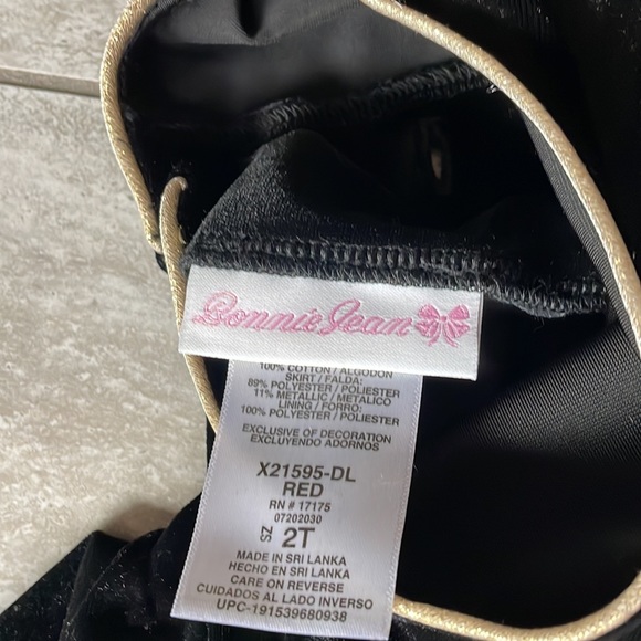 Bonnie Jean Girl’s Christmas Long Sleeve Dress Size 2T - Picture 2 of 5